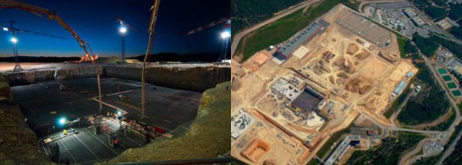 Vue du site d’ITER à Cadarache, d’une superficie totale de 90 hectares 