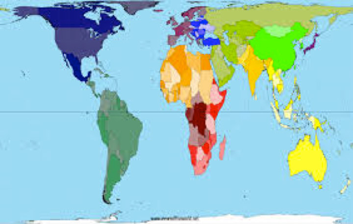 La représentation du monde de Peters