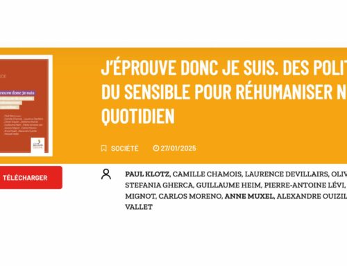Fondation Jean-Jaurès – J’éprouve donc je suis. Des politiques du sensible pour réhumaniser notre quotidien – January 2025