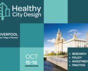 A promotional banner for the Conscious Cities Festival 2025 featuring Carlos Moreno’s online lecture, "The Design of Time," scheduled for March 23rd at 2 PM CET. The banner includes event details, a link for registration, and a visual representation of urban design and time.