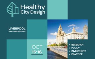 A promotional banner for the Conscious Cities Festival 2025 featuring Carlos Moreno’s online lecture, "The Design of Time," scheduled for March 23rd at 2 PM CET. The banner includes event details, a link for registration, and a visual representation of urban design and time.
