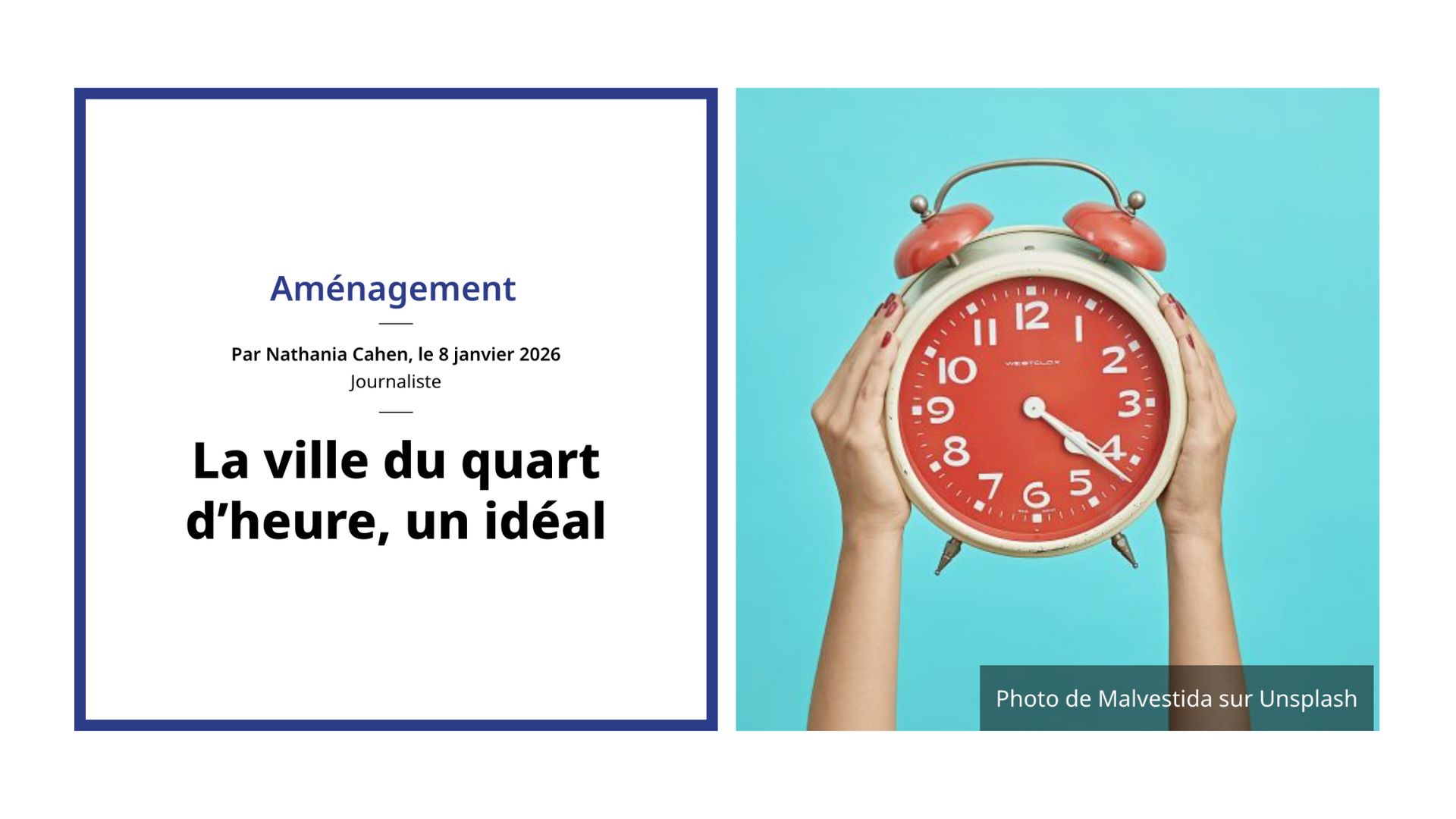 Marcelle – La ville du quart d’heure, un idéal – January 2026